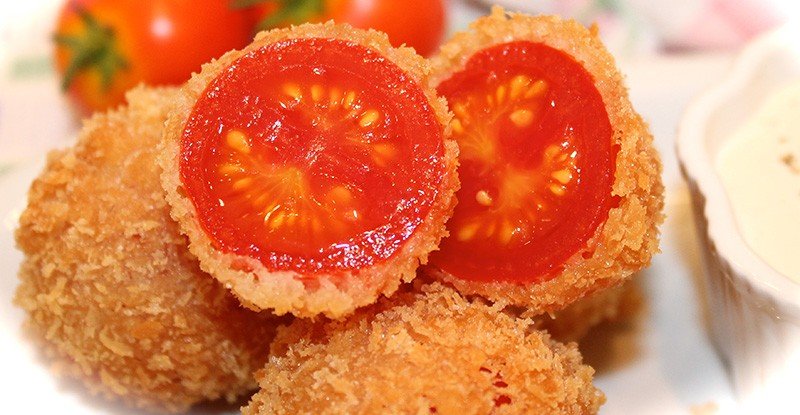 tomatoes in batter