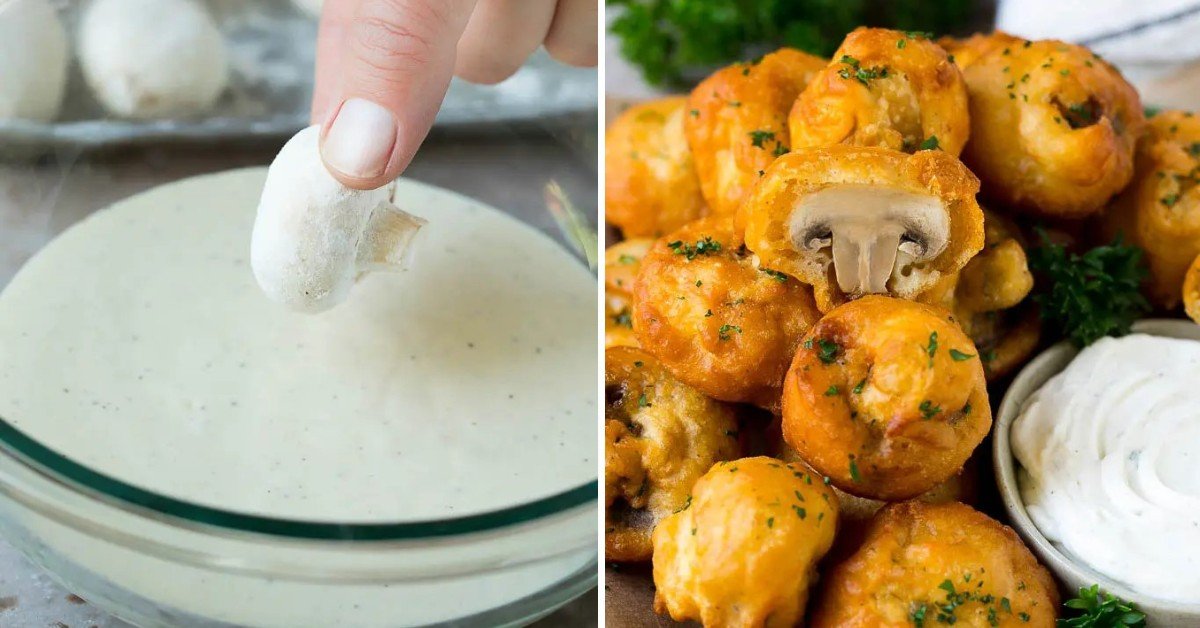 mushrooms in batter