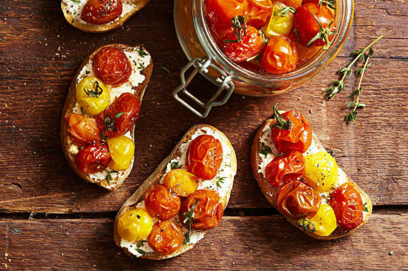 baked cherry tomatoes