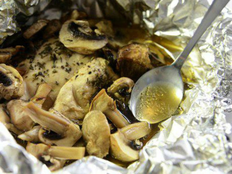 chicken fillet with mushrooms