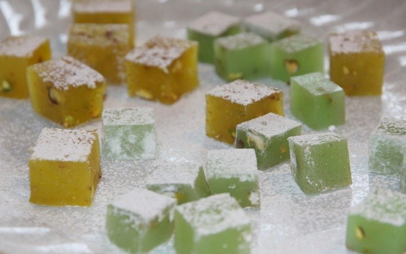 Turkish delight using starch