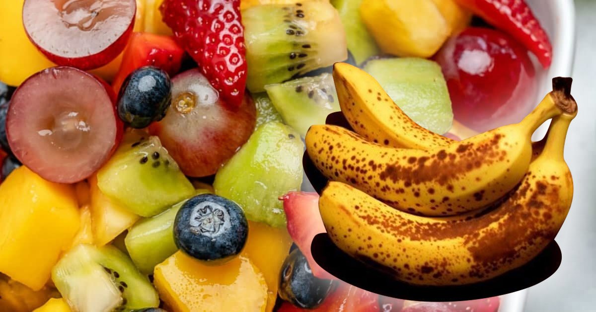 bananas in fruit salad