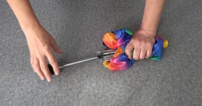 broken umbrella DIY