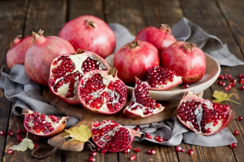 the healthiest pomegranate parts