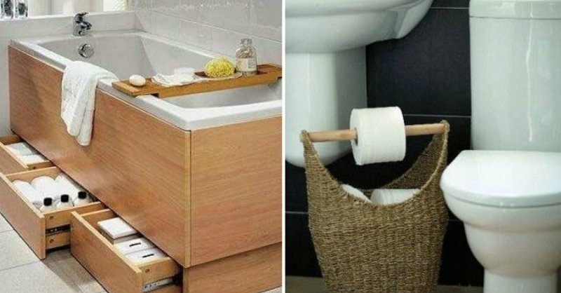 creative storage ideas for bathroom