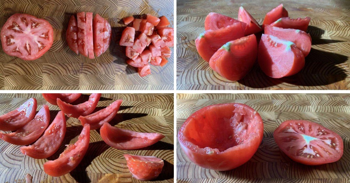 cut tomatoes