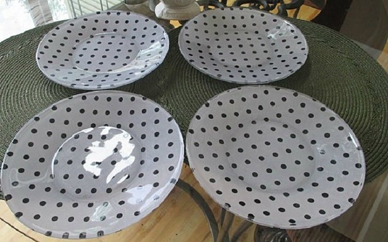 decoupage glass plates