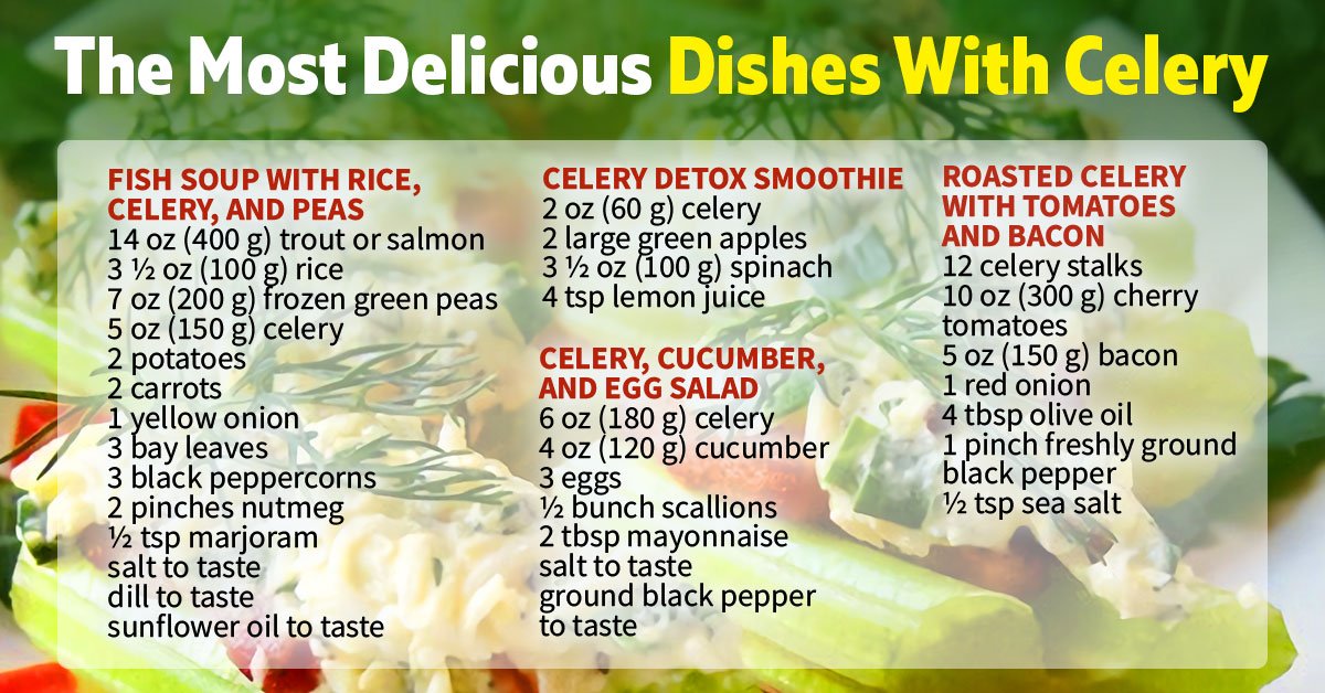 dishes with celery