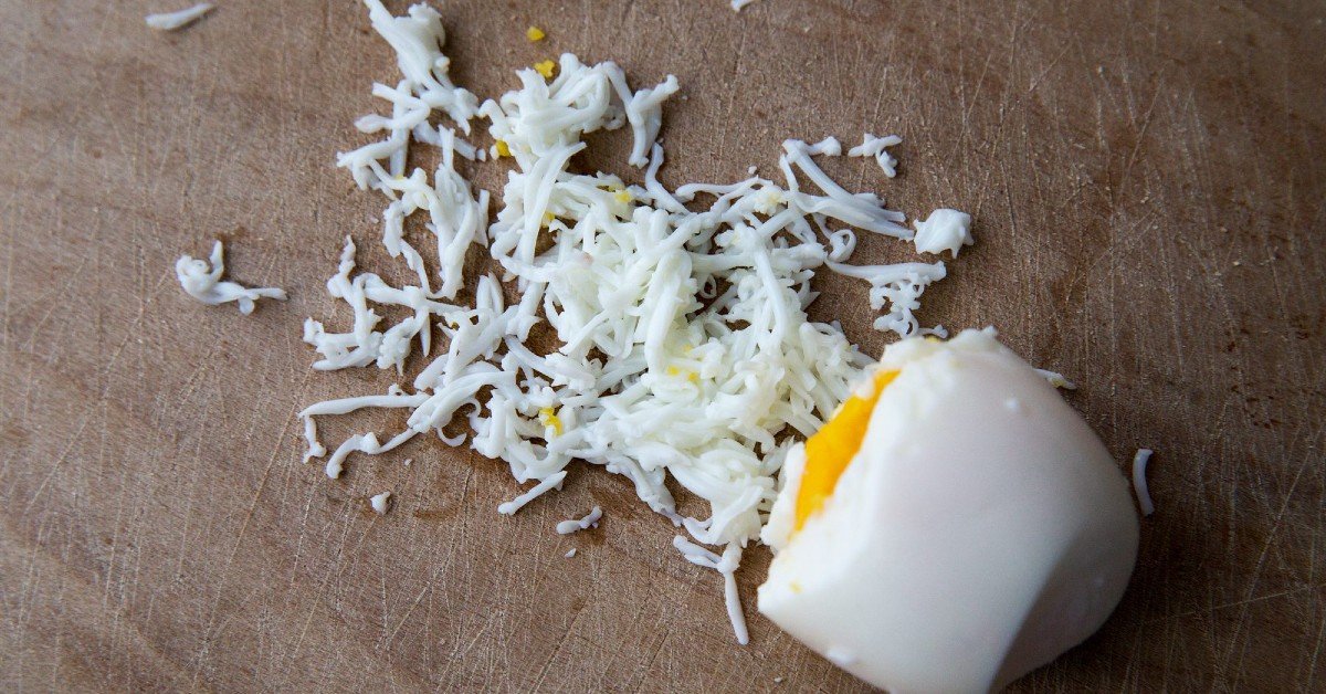 grated eggs