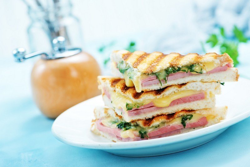 ham and cheese sandwiches