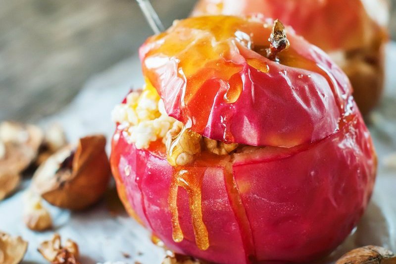 how to bake apples with vanilla