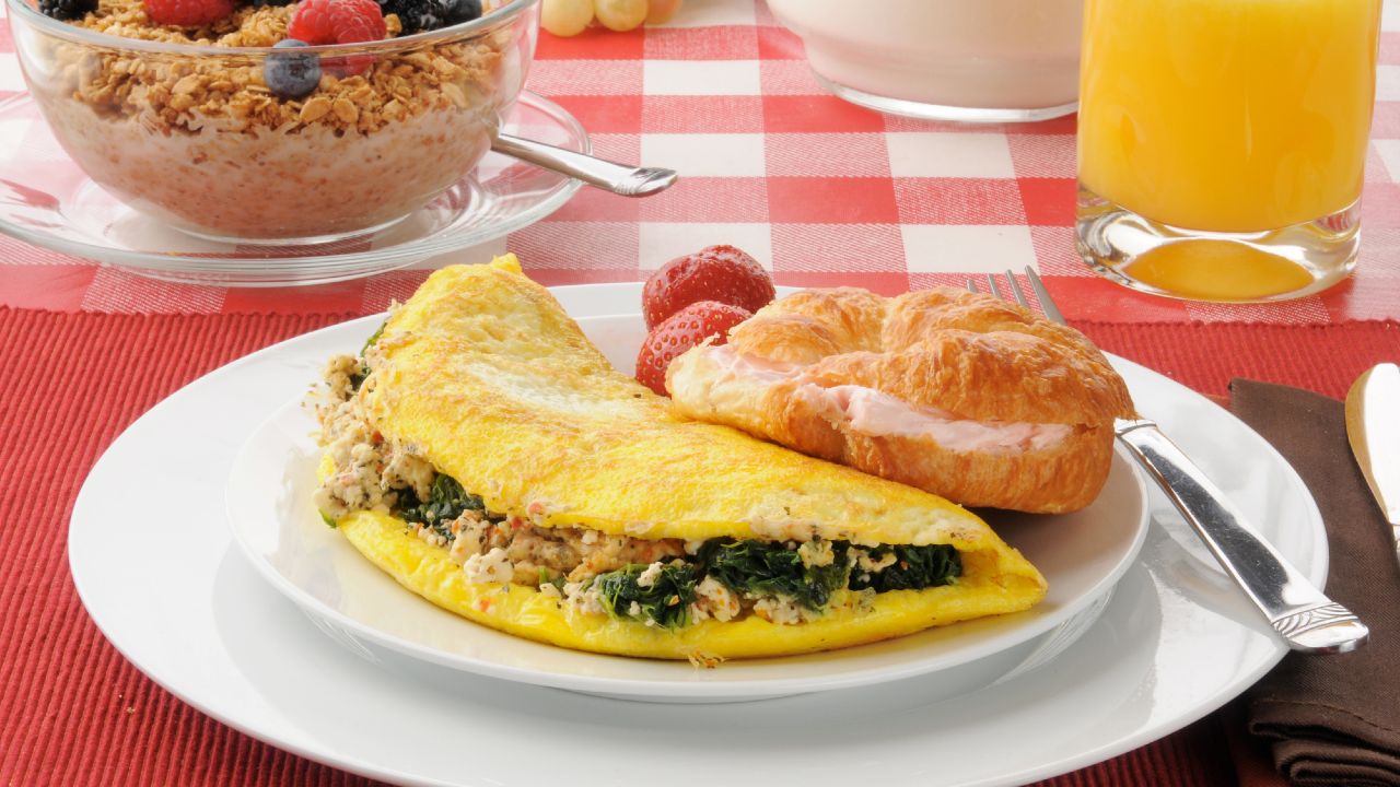 omelet with spinach