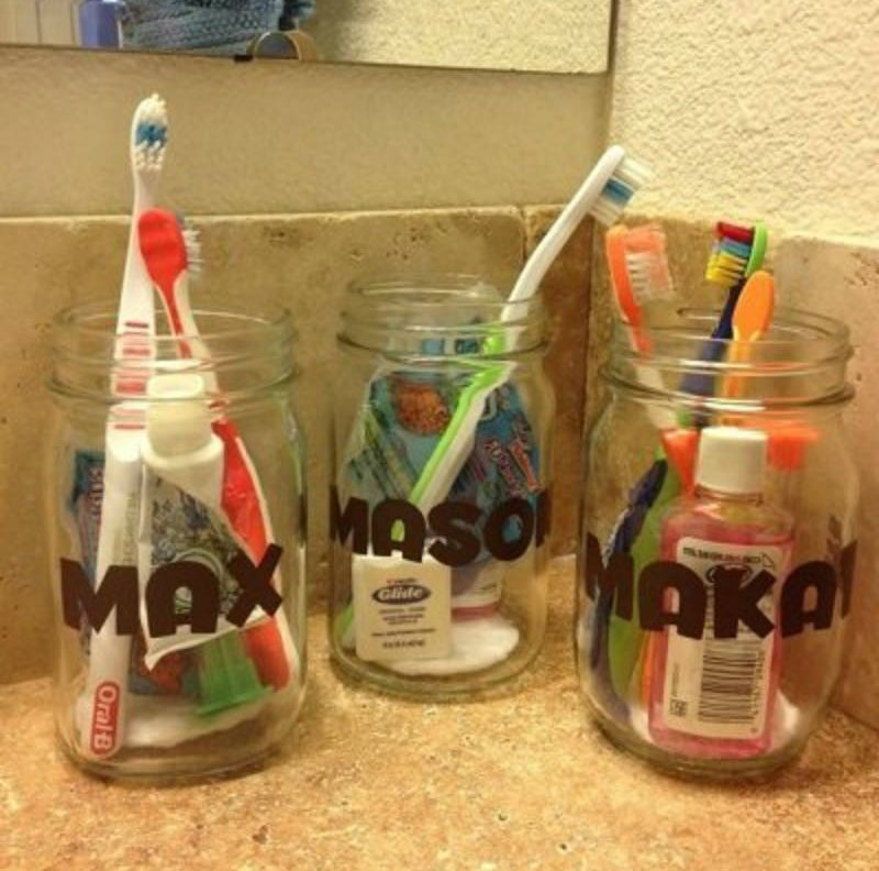 toothbrush storage