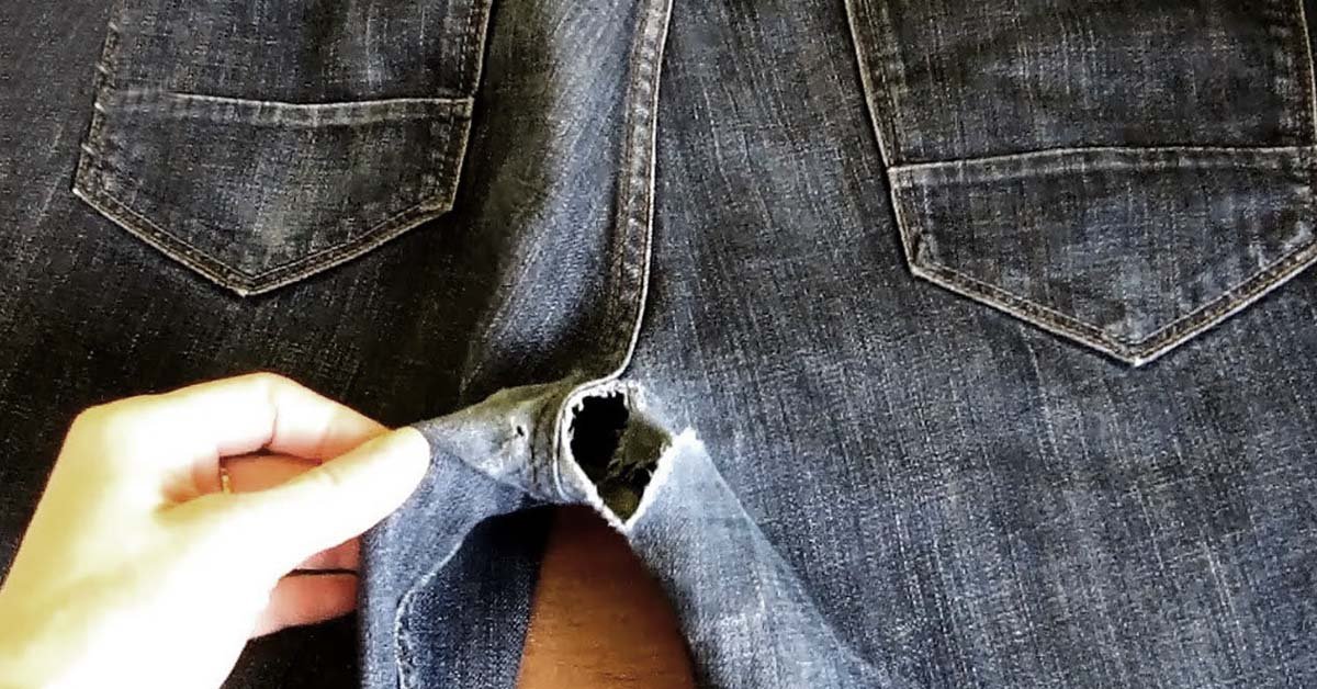 how to patchwork jeans