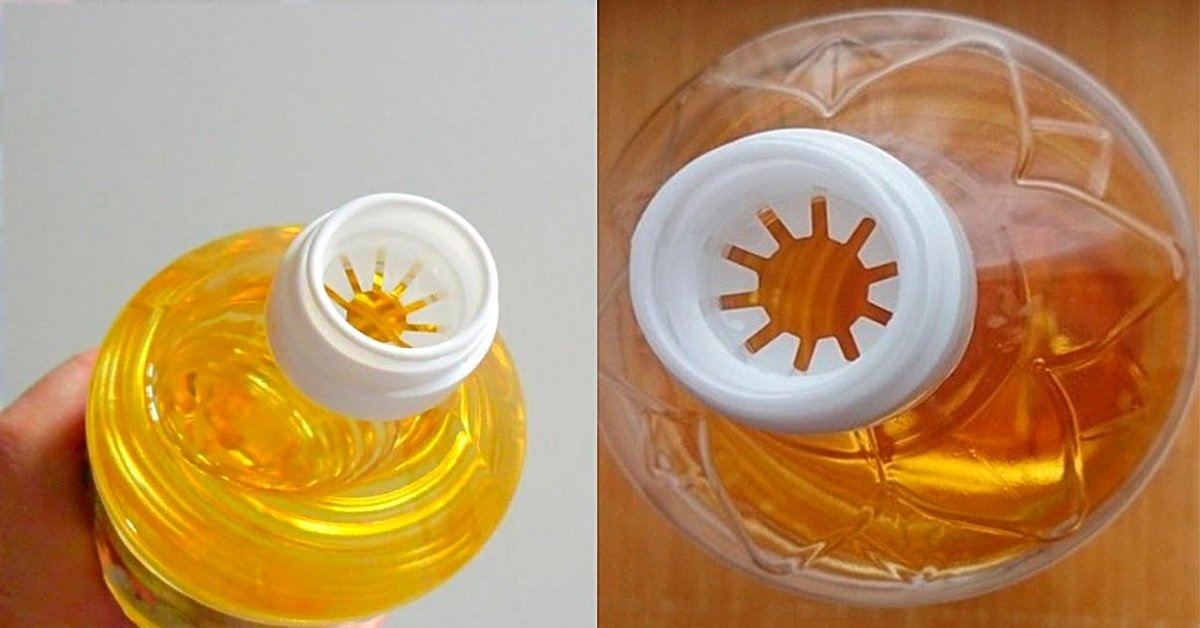 plastic oil bottle