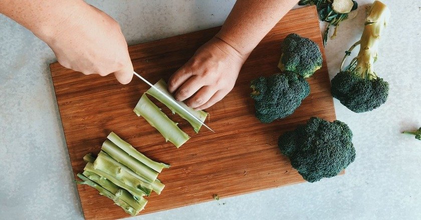 cut broccoli