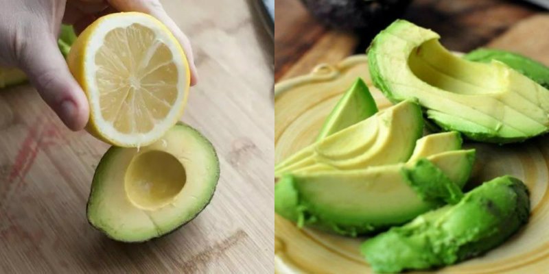 avocado with lemon juice
