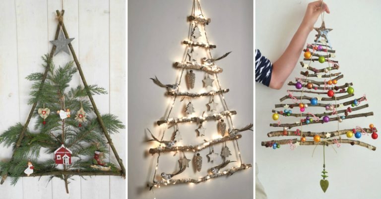Amazing Twig Christmas Tree Ideas to Decorate Your Wall – Cook It