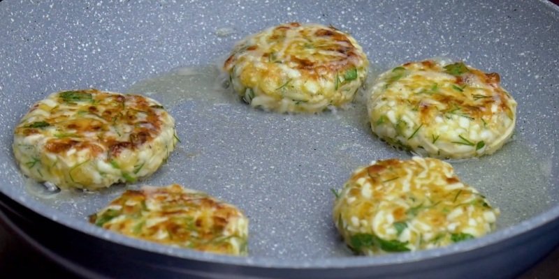 egg patties with cheese