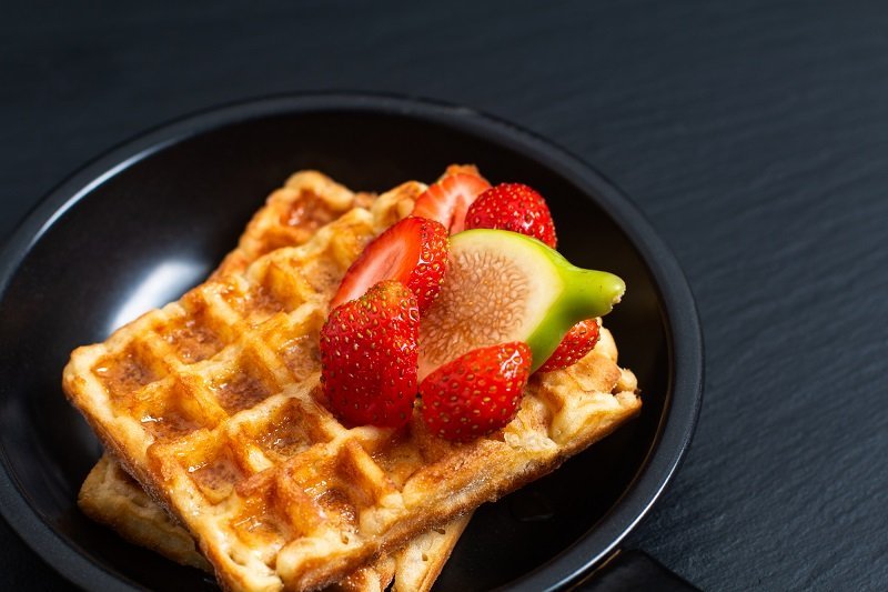 waffles in a pan
