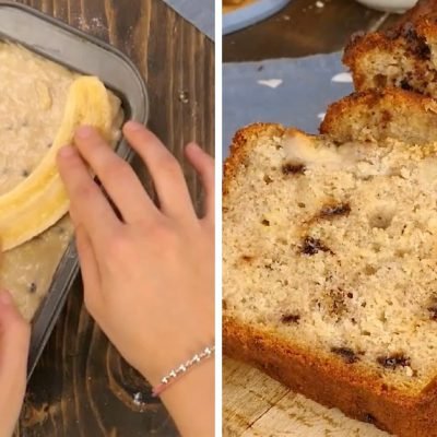banana bread with chocolate chips
