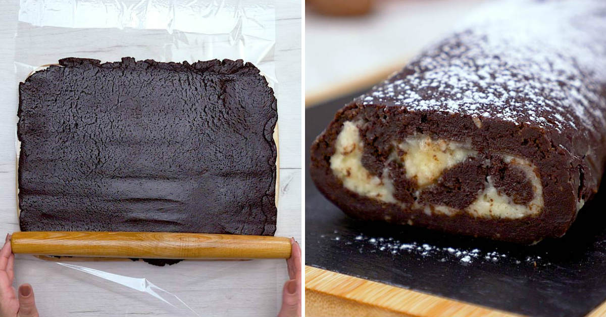 Bounty Swiss Roll Cake