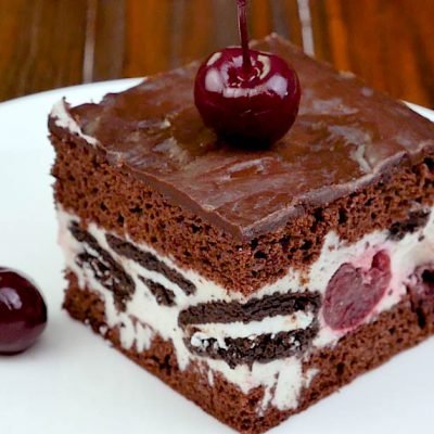 cherry oreo sheet cake