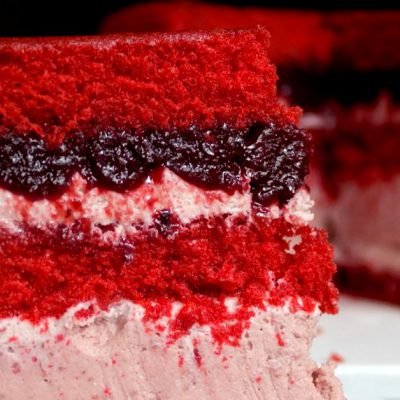cherry red velvet cake