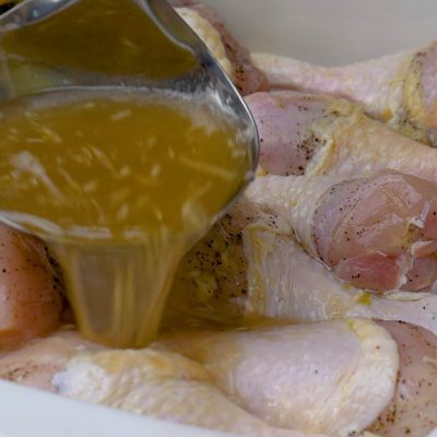 chicken drumsticks with olives and rosemary