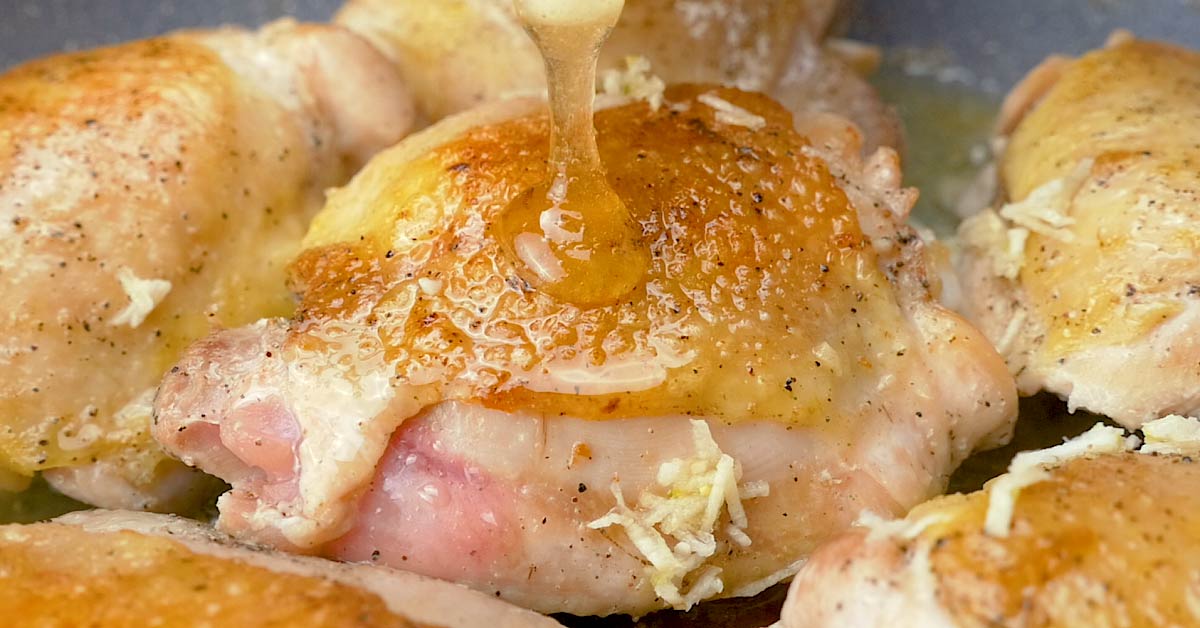 Chicken Thighs in Honey Garlic Sauce
