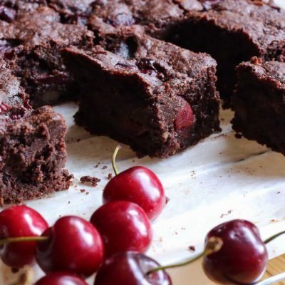 chocolate cherry brownies