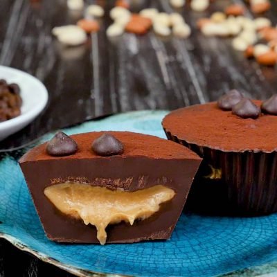 chocolate cups with peanut butter