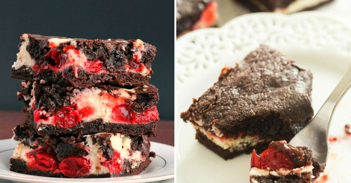Cottage Cheese and Cherry Brownies