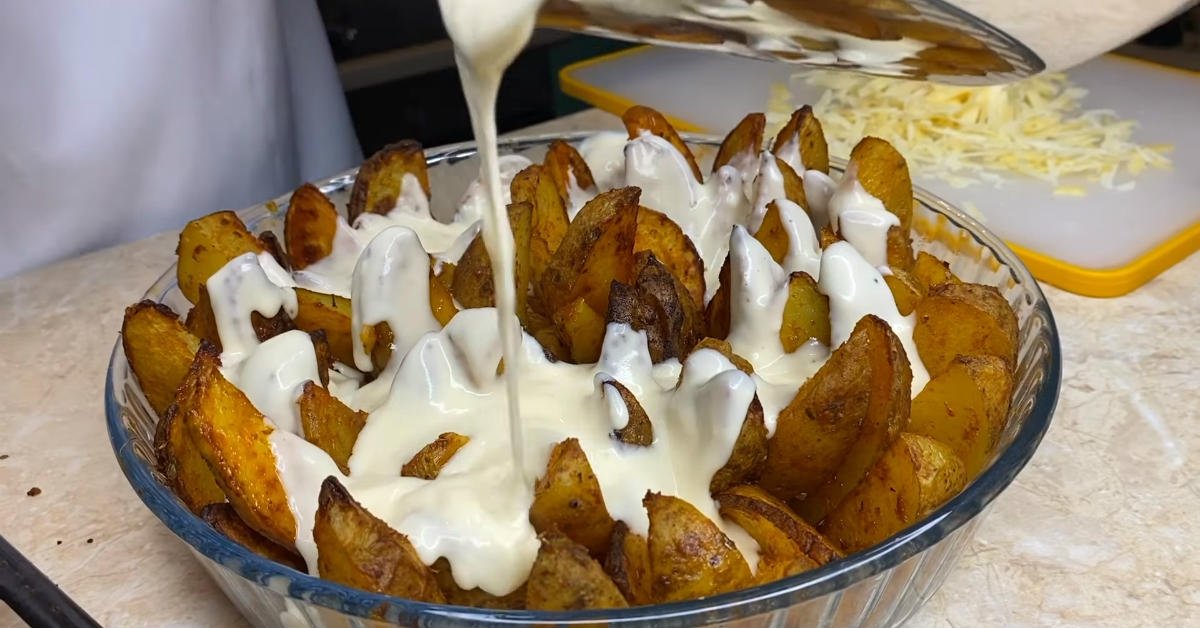 creamy potatoes in the oven