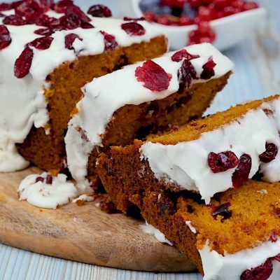 dried cranberry carrot pound cake