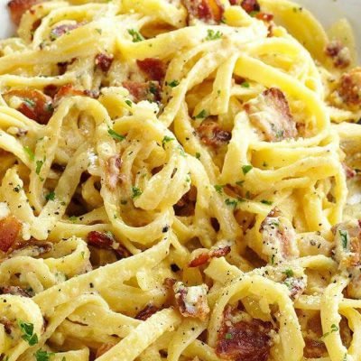 fettuccine carbonara