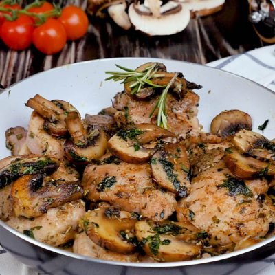 garlic mushroom chicken thighs