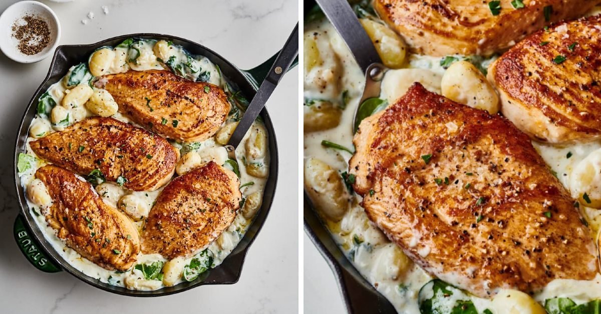 Delectable Chicken and Gnocchi Skillet