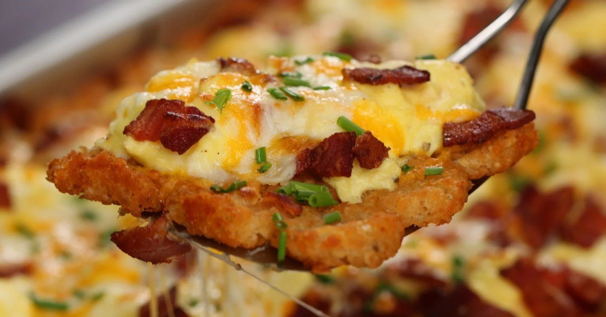 Breakfast Pizza With Hashbrown Crust