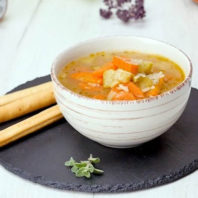 lemon rice soup