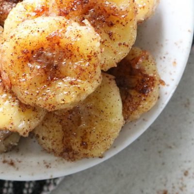 pan-fried cinnamon bananas