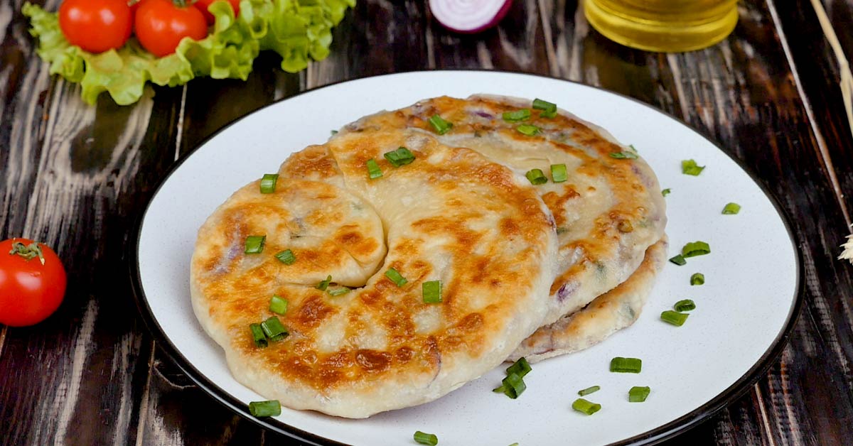 Parotta With Onion and Herbs