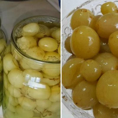 pickled grapes