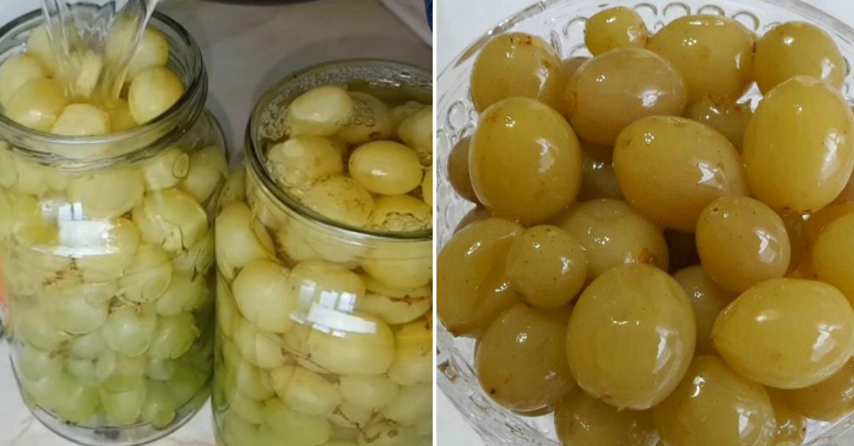 Pickled Grapes For The Winter Recipe One Of A Kind Appetizer Cook It