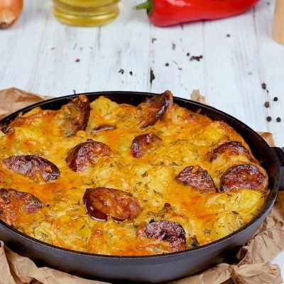 potato casserole with sausage