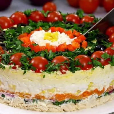 salad cake