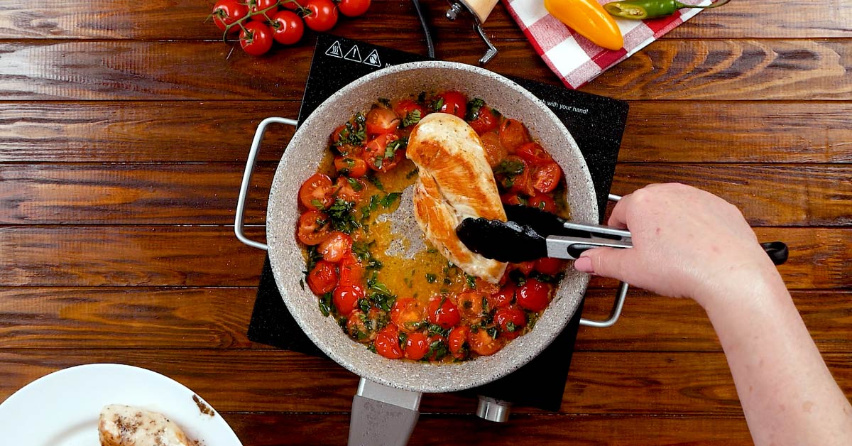 Skillet Chicken Caprese