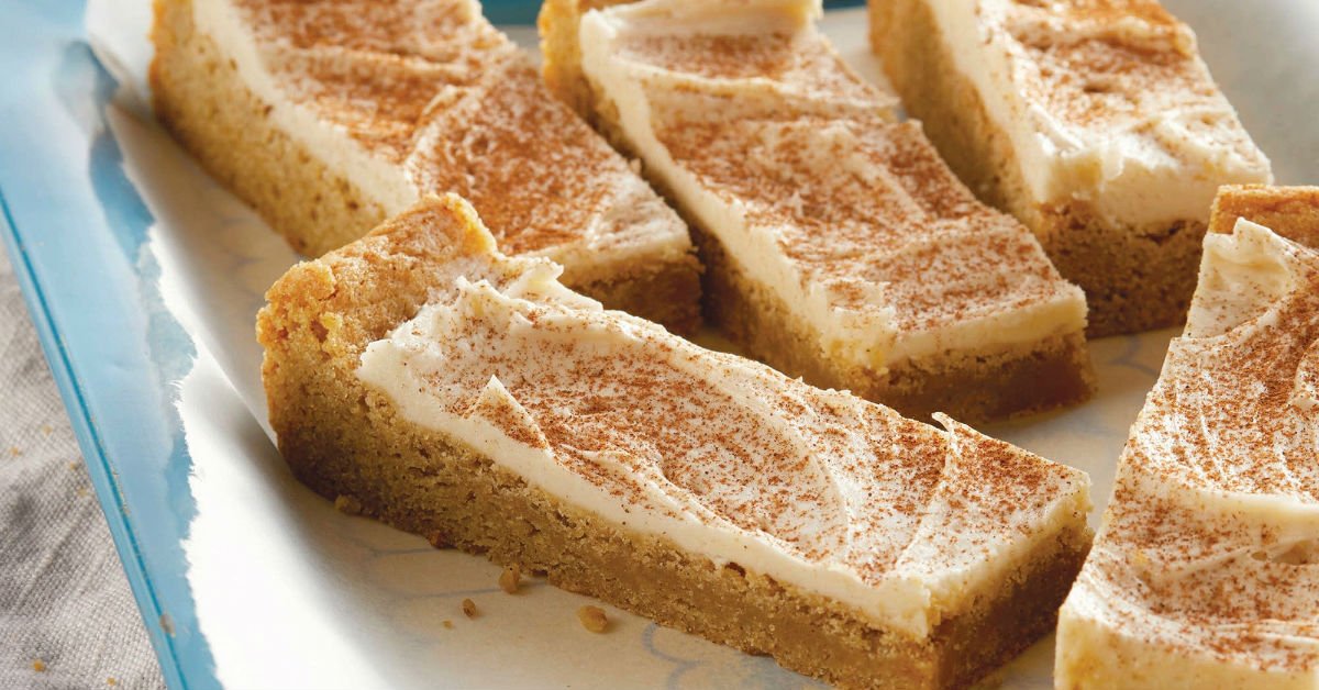 Frosted Snickerdoodle Bars