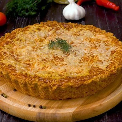 sour cream tart with tomatoes