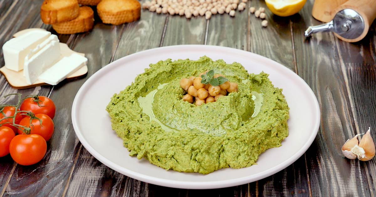Spinach and Feta Hummus